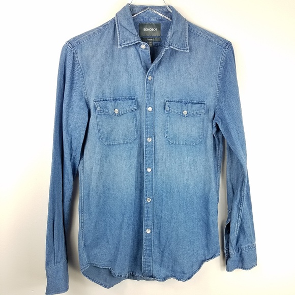 Bonobos Other - Bonobos Chamray Shirt Pearlized Snaps
